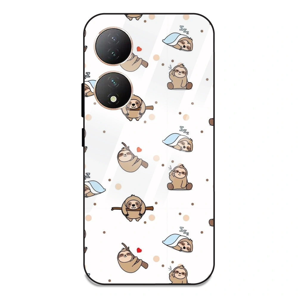 Sloths - Glass Case For Vivo Y100