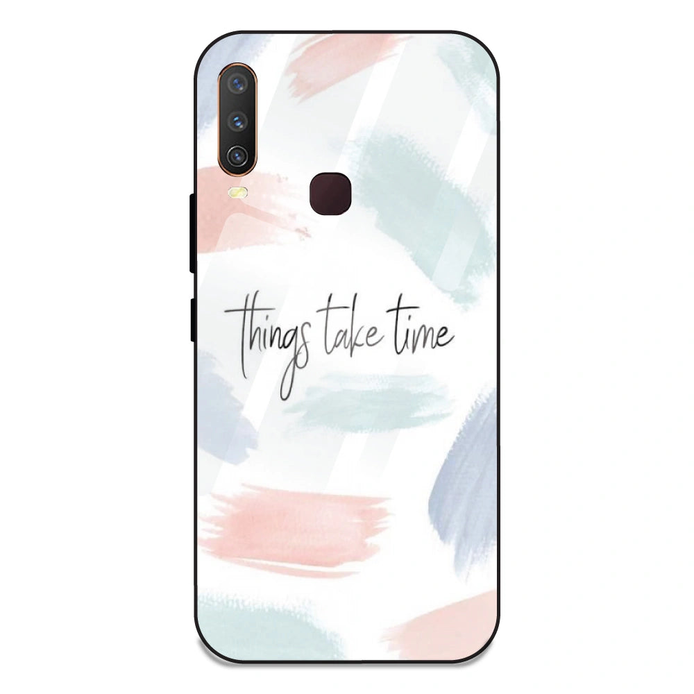 Things Take Time - Glass Case For Vivo Y11