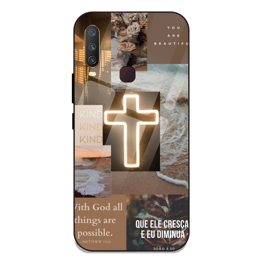 Jesus Son of God - Glass Case For Vivo Y12