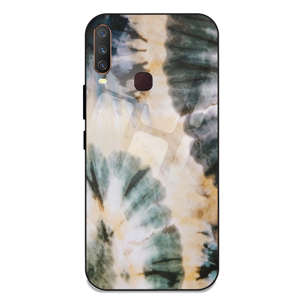Black and Gold - Glass Case For Vivo Y12