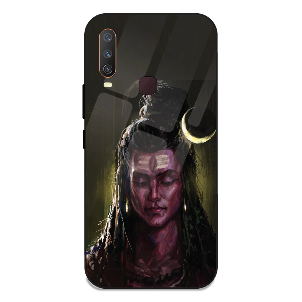 Lord Shiva - Glass Case For Vivo Y12