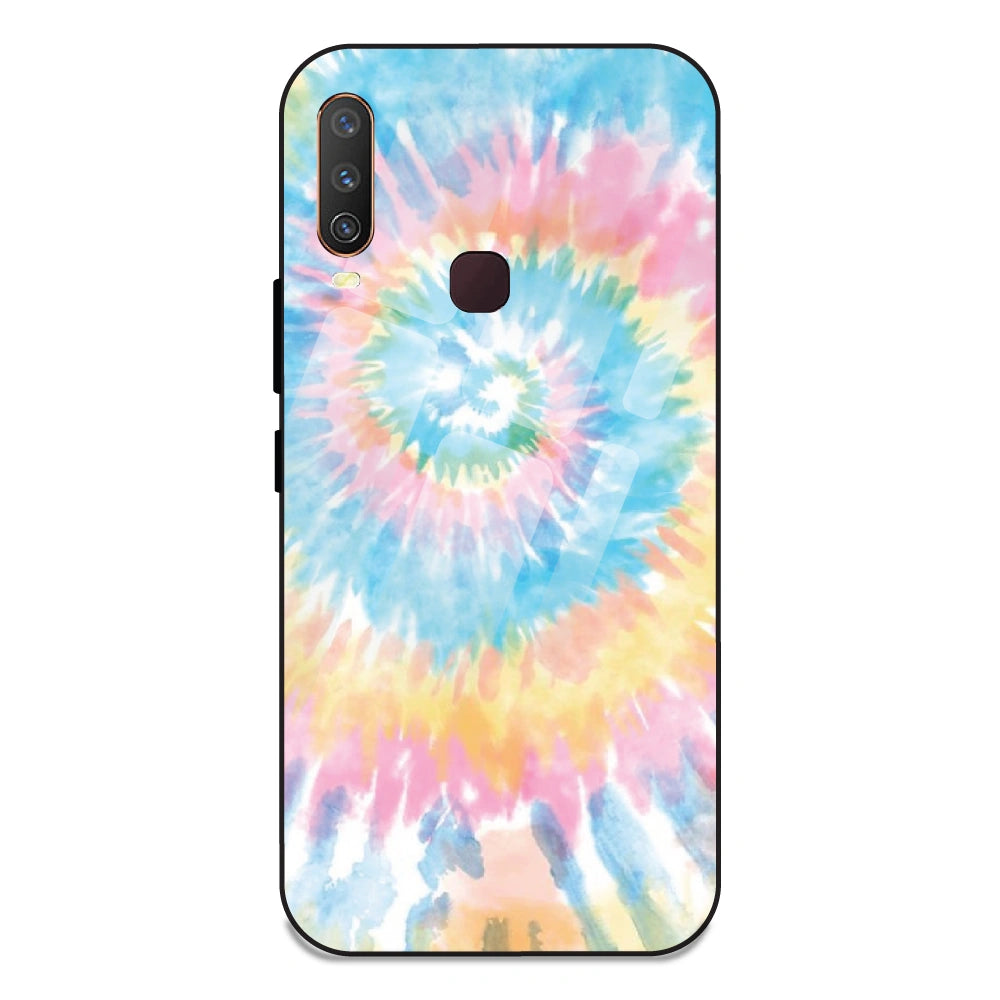 Pastel Tie Dye - Glass Case For Vivo Y12