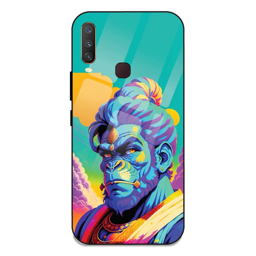 Lord Hanuman - Glass Case For Vivo Y15