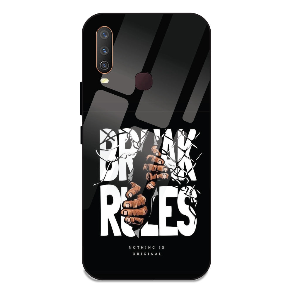 Break Rules - Glass Case For Vivo Y15