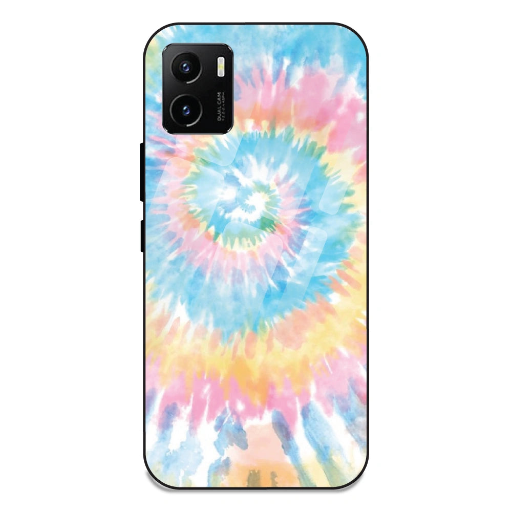 Pastel Tie Dye - Glass Case For Vivo Y15S