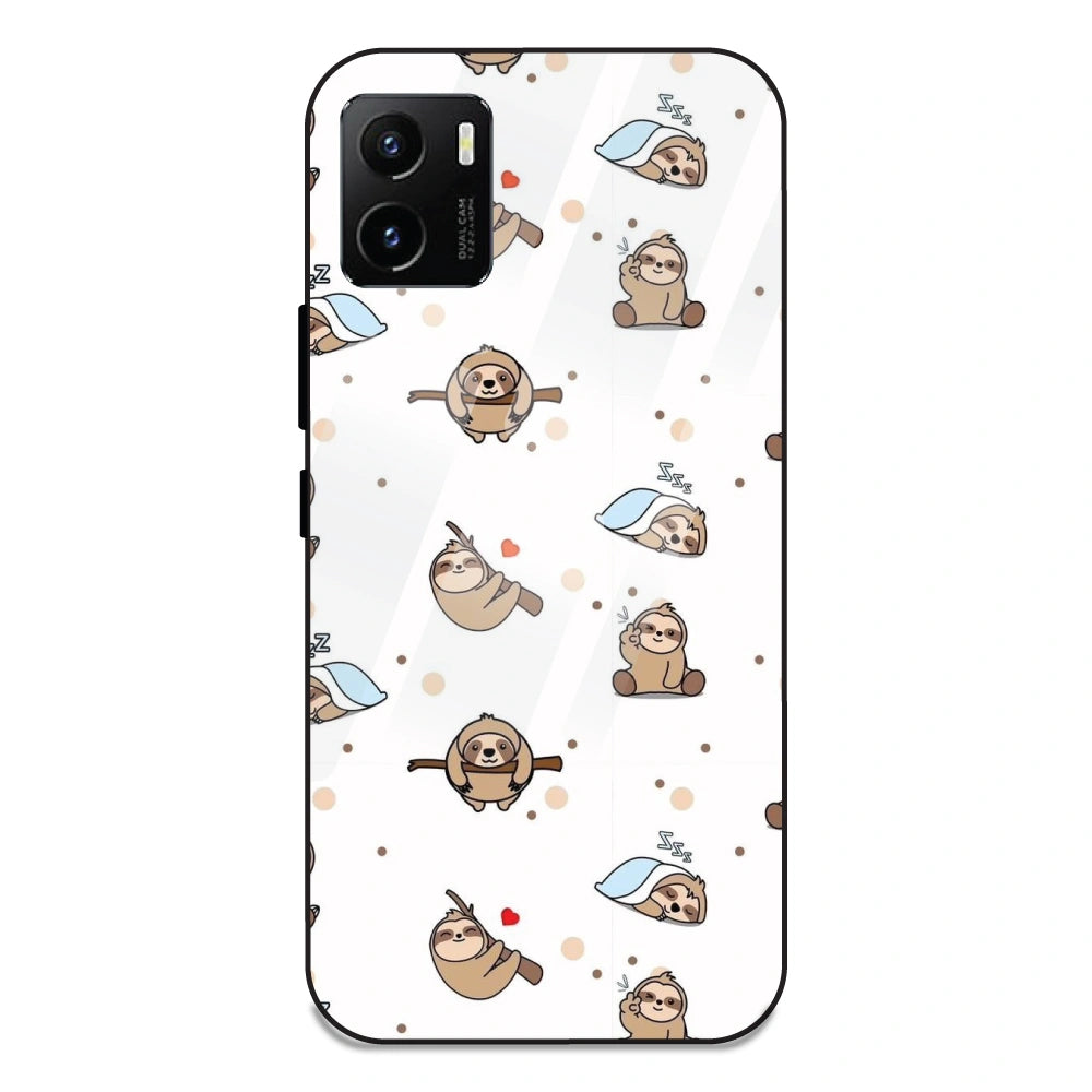 Sloths - Glass Case For Vivo Y15S