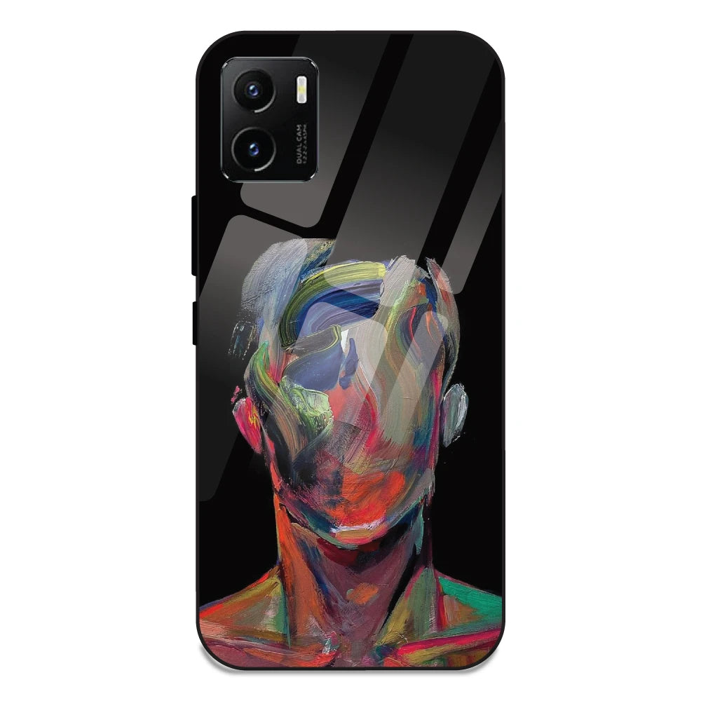Face Oil Painting - Glass Case For Vivo Y15S