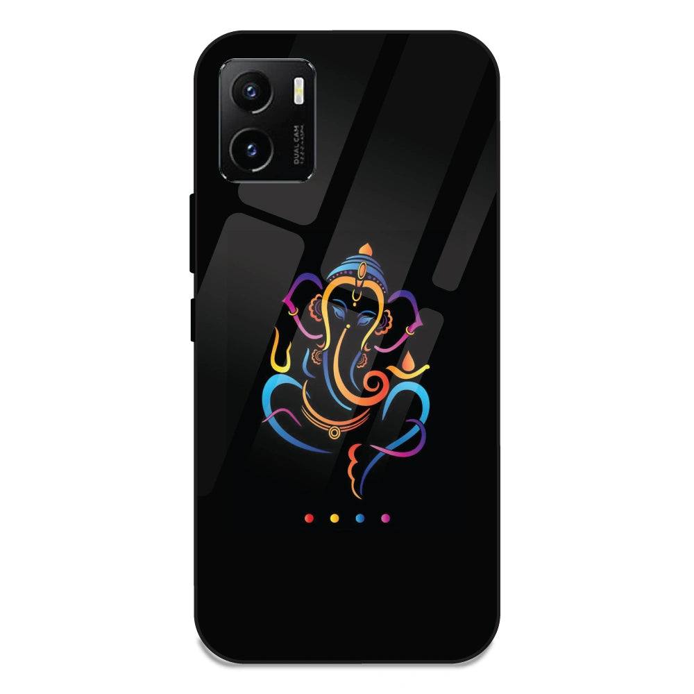 Lord Ganpati - Glass Case For Vivo Y15S