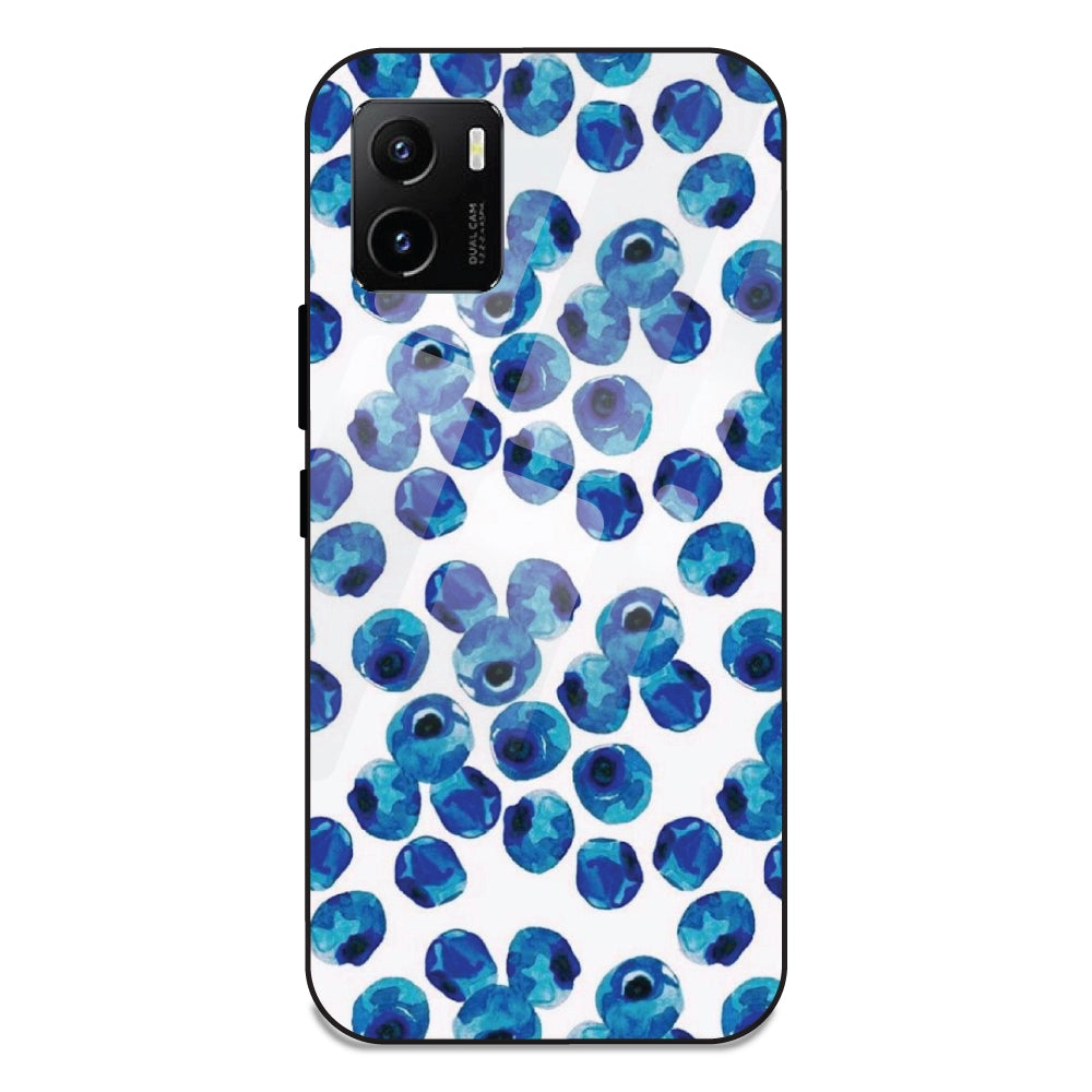Blueberries - Glass Case For Vivo Y15S
