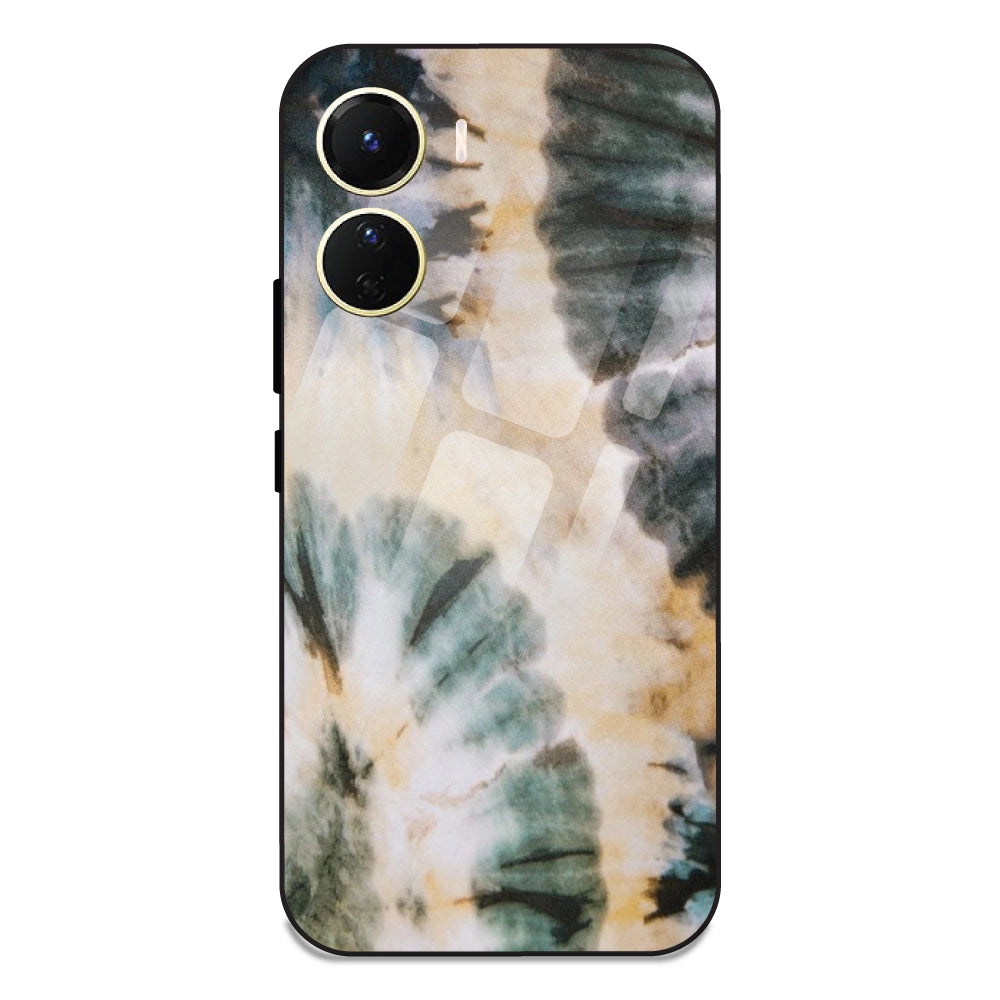 Black and Gold - Glass Case For Vivo Y16