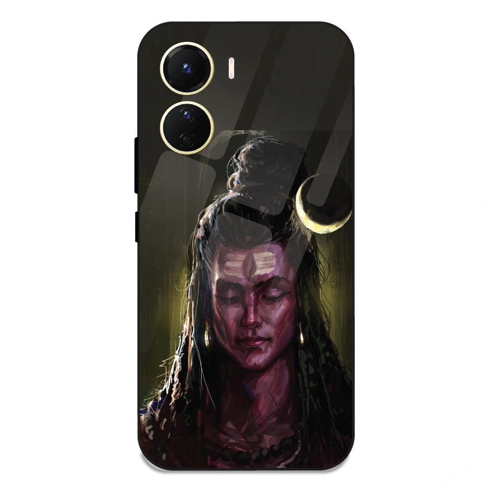 Lord Shiva - Glass Case For Vivo Y16
