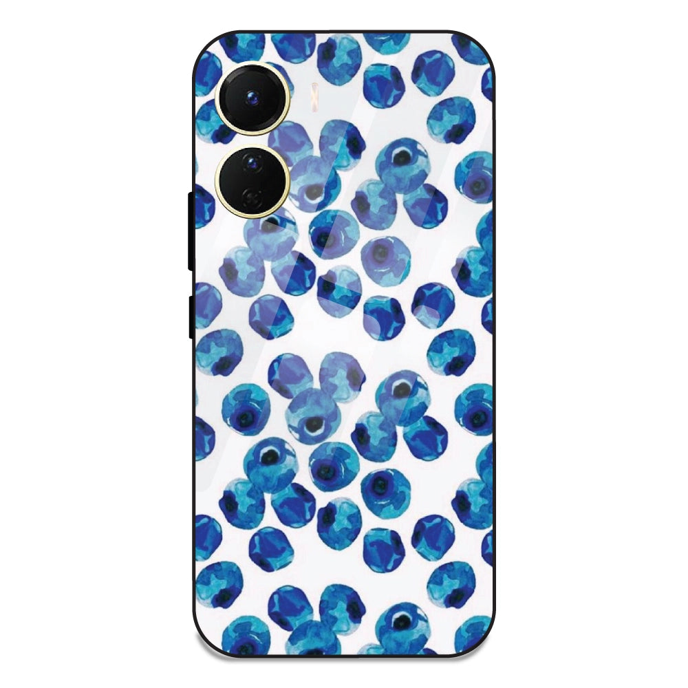 Blueberries - Glass Case For Vivo Y16