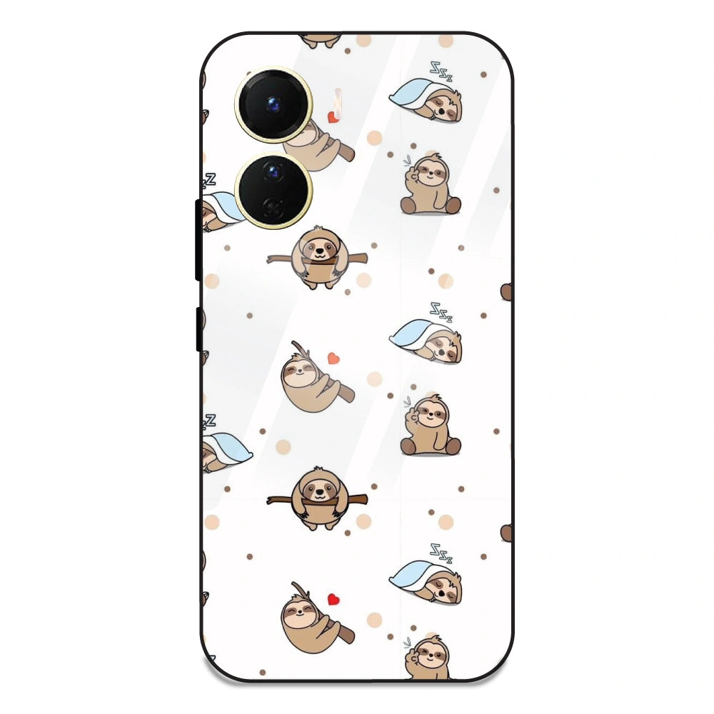 Sloths - Glass Case For Vivo Y16