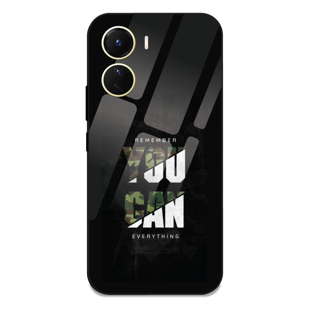 You Can Do Everything - Glass Case For Vivo Y16