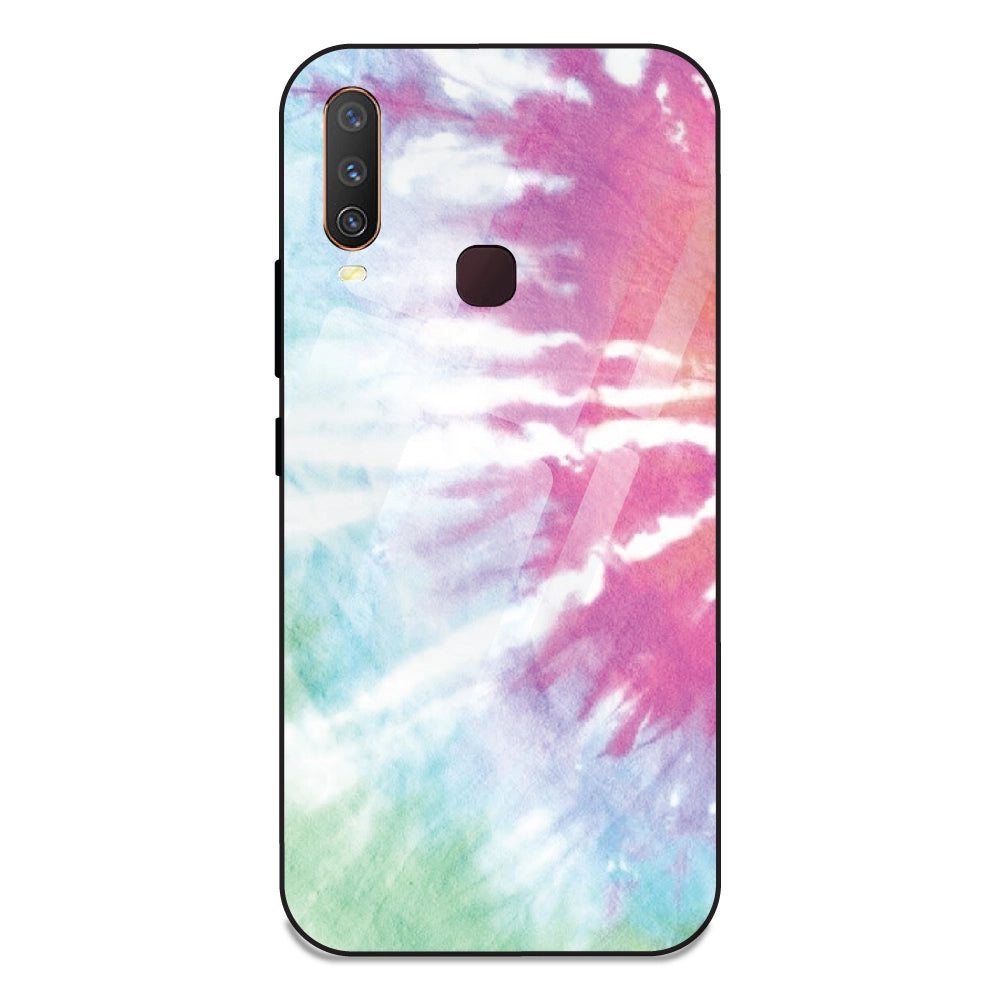 3 Color Tie Die - Glass Case For Vivo Y17