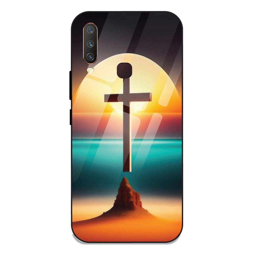 Jesus Christ- Glass Case For Vivo Y17