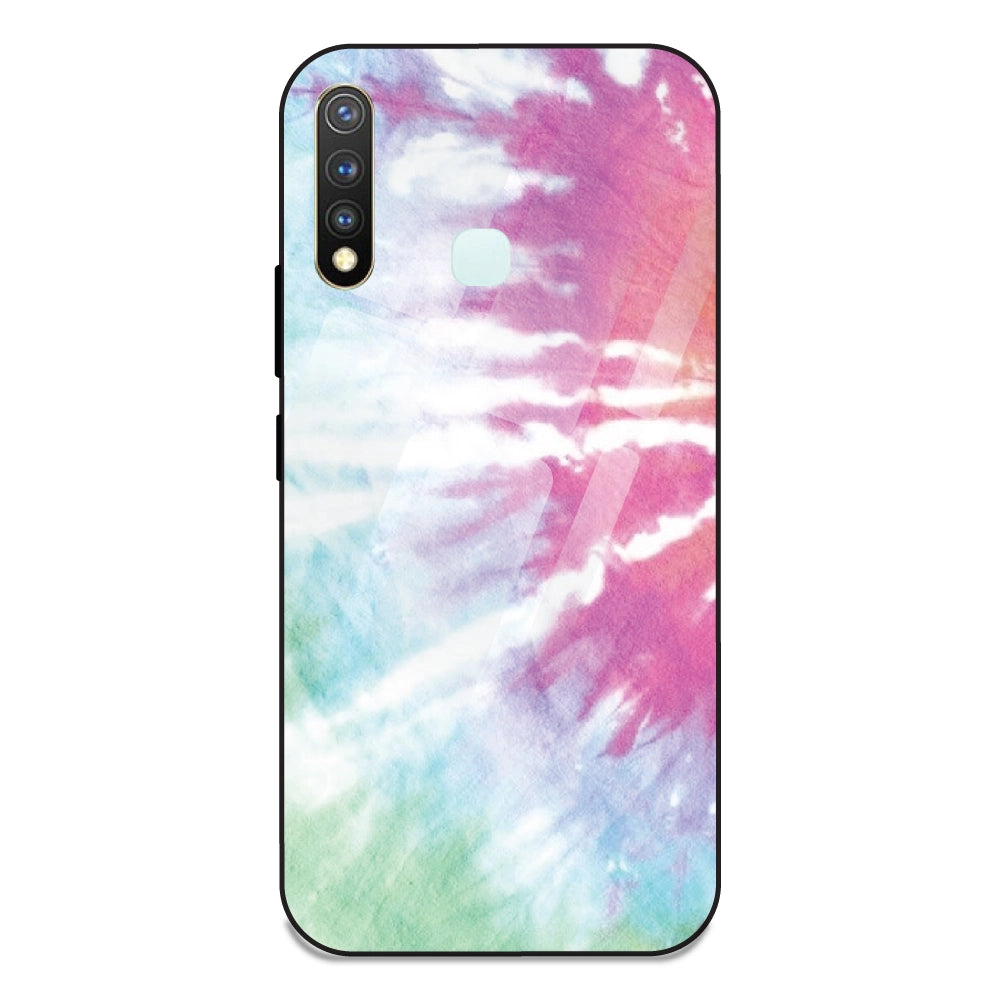 3 Color Tie Die - Glass Case For Vivo Y19