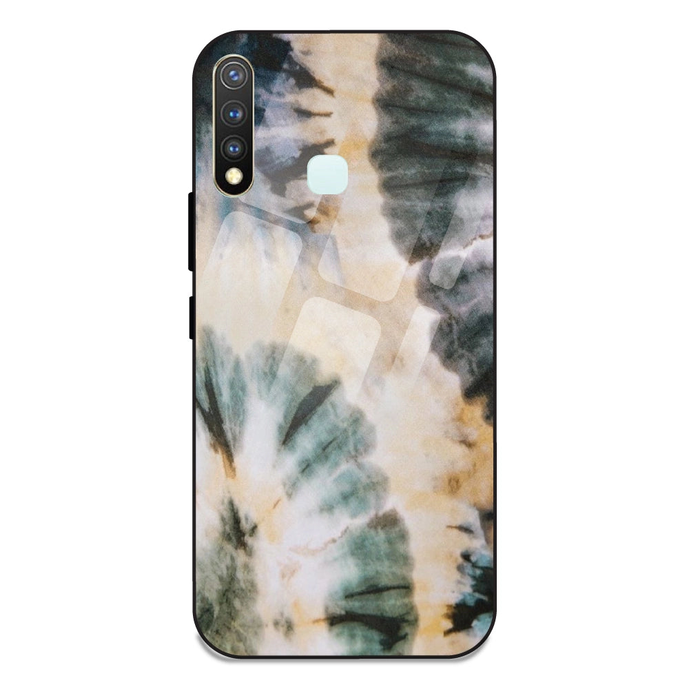 Black and Gold - Glass Case For Vivo Y19