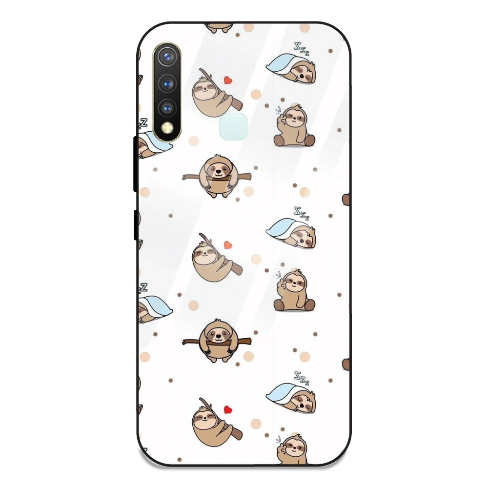 Sloths - Glass Case For Vivo Y19
