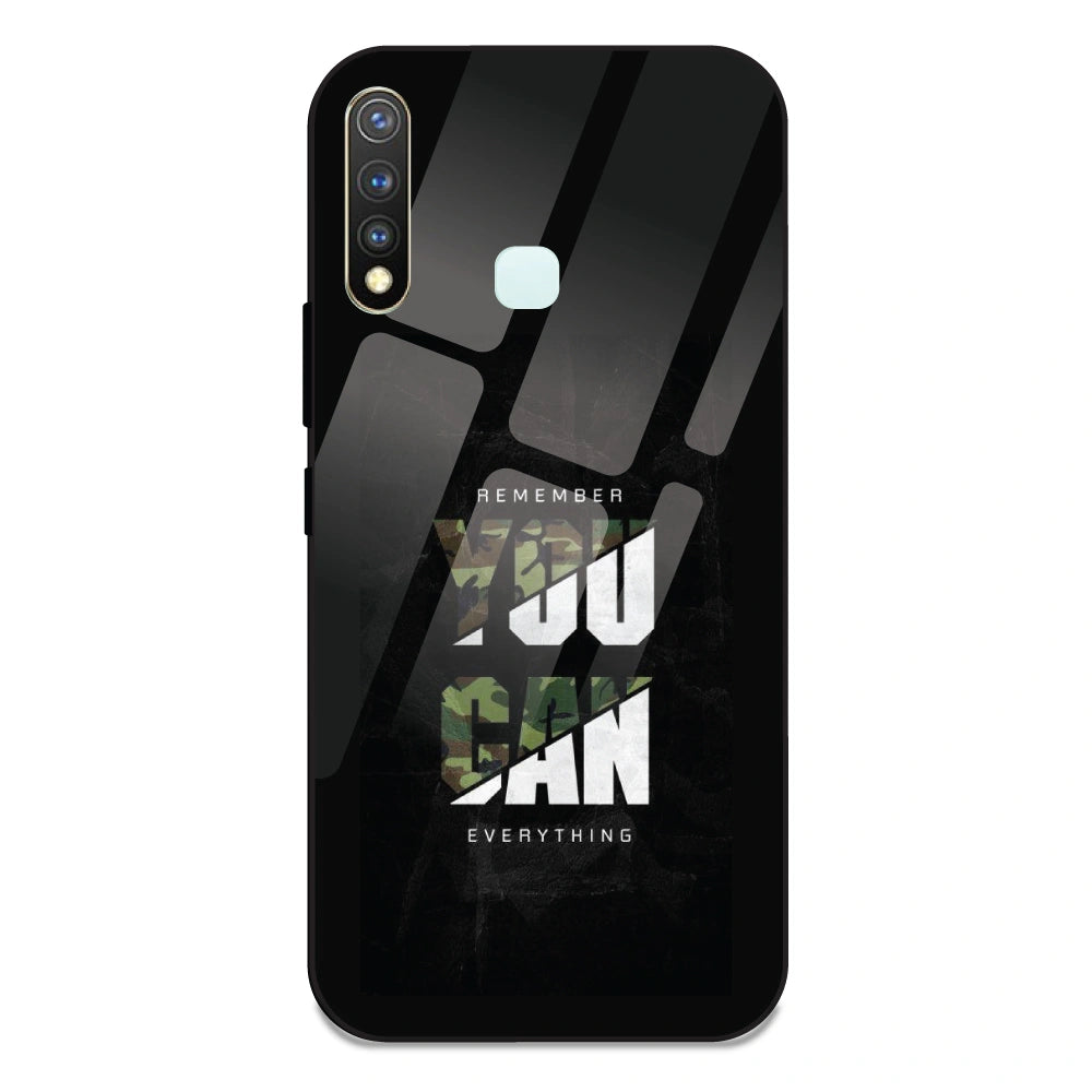 You Can Do Everything - Glass Case For Vivo Y19