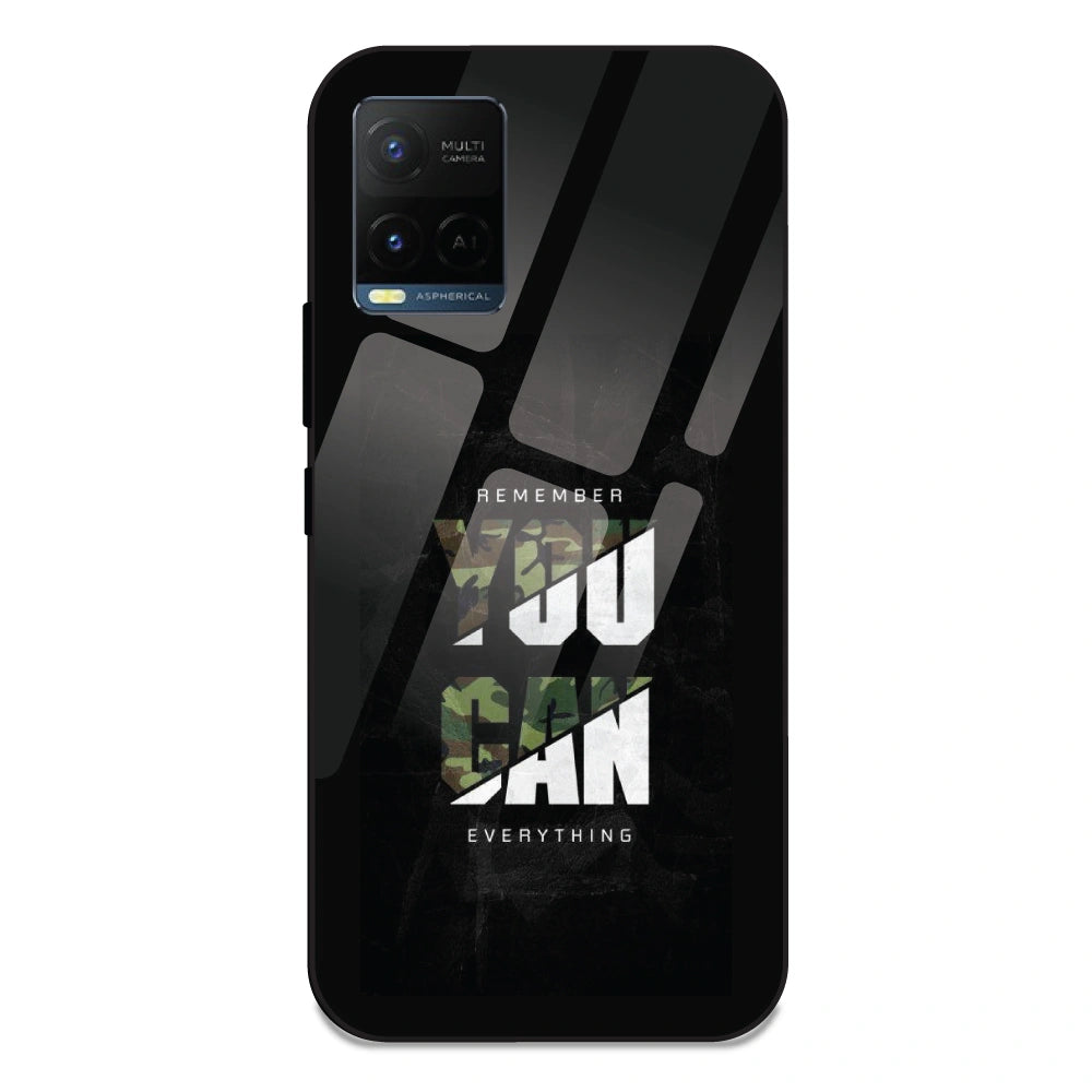 You Can Do Everything - Glass Case For Vivo Y21