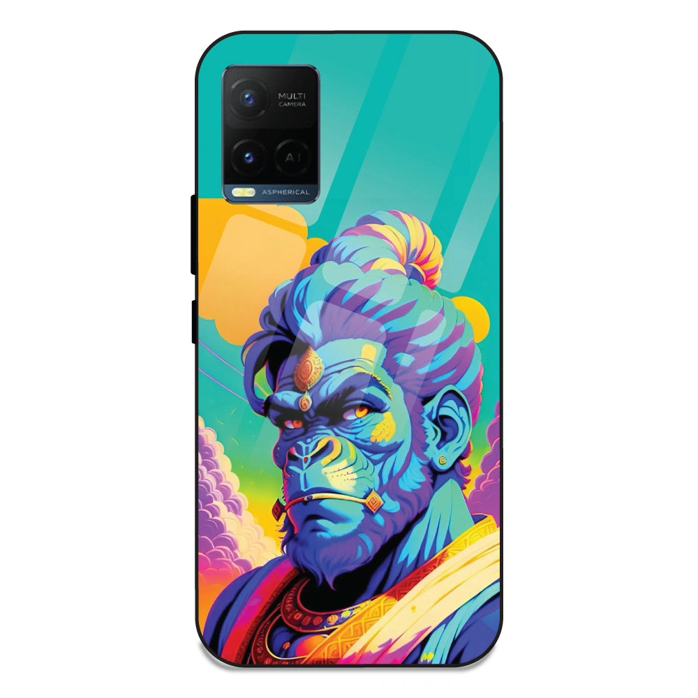 Lord Hanuman - Glass Case For Vivo Y21