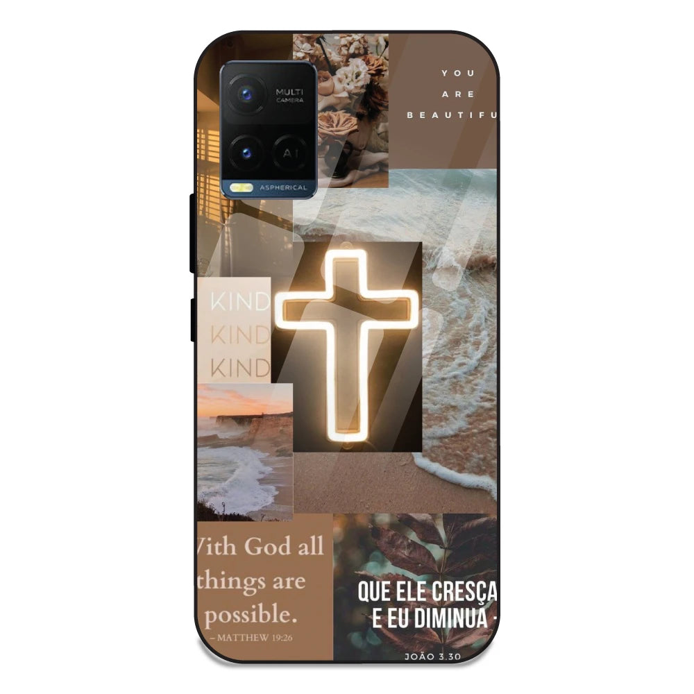 Jesus Son of God - Glass Case For Vivo Y21T
