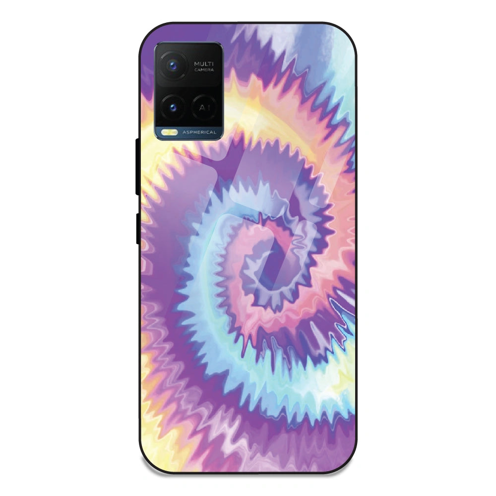 Unicorn Tie Dye - Glass Case For Vivo Y21T
