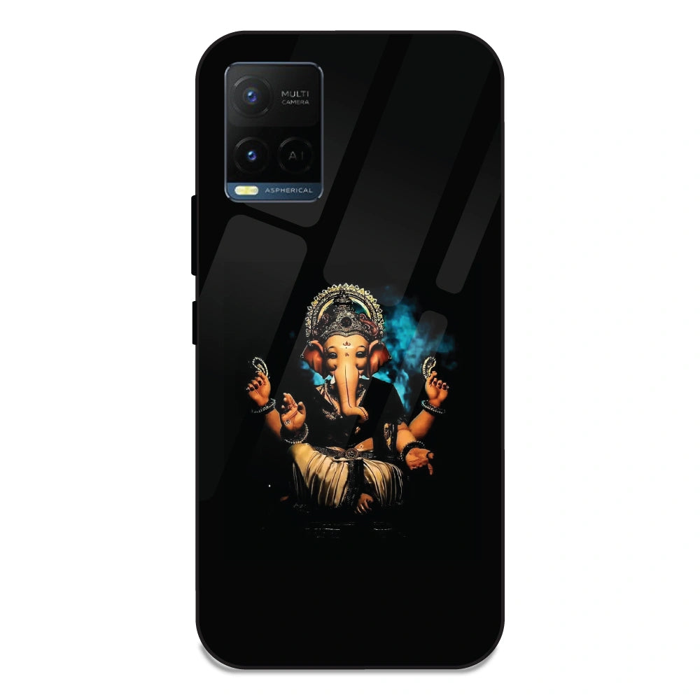 Lord Ganesh - Glass Case For Vivo Y21T