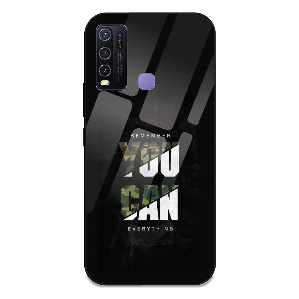 You Can Do Everything - Glass Case For Vivo Y30