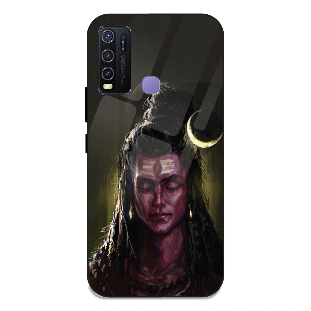 Lord Shiva - Glass Case For Vivo Y30