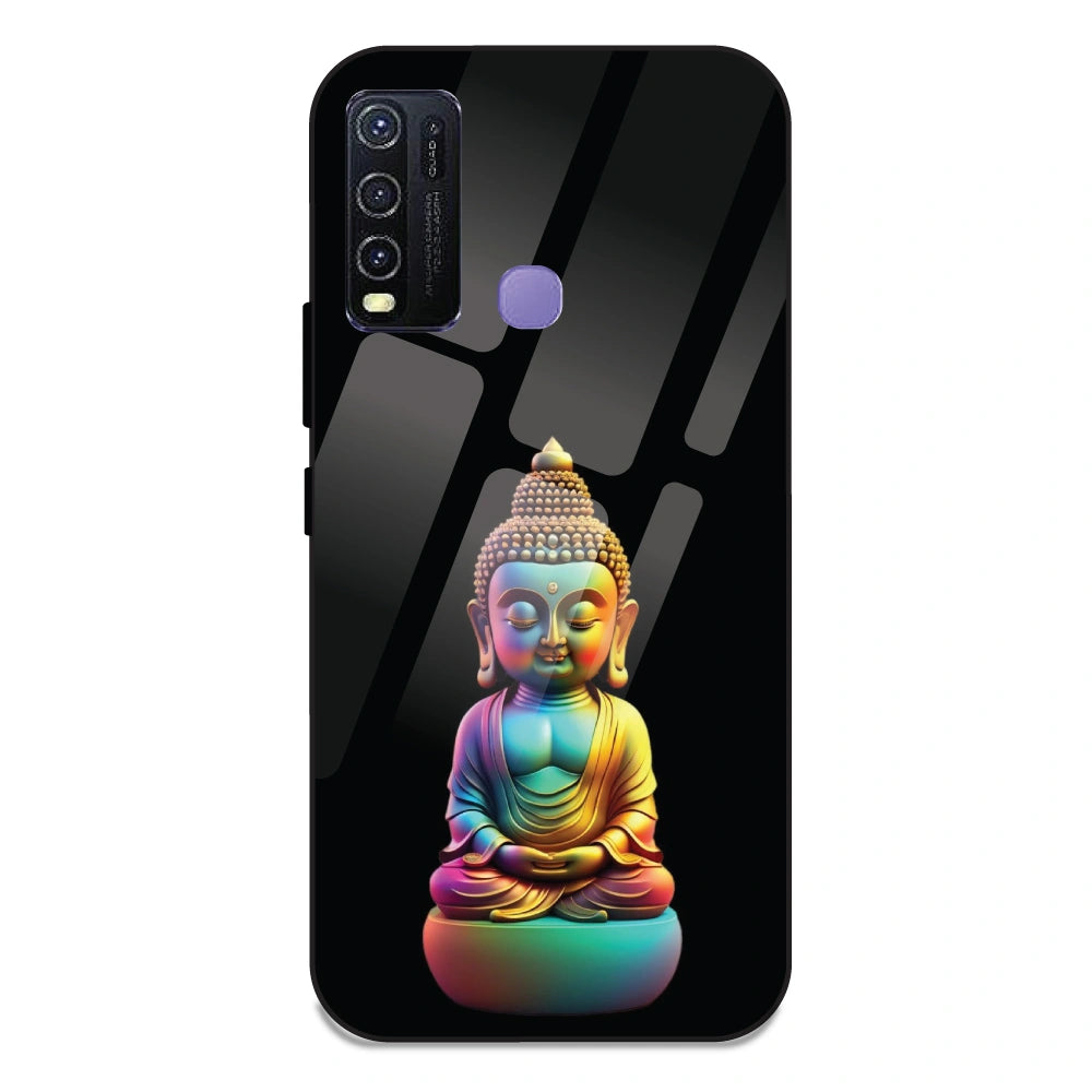 Gautam Buddha - Glass Case For Vivo Y30