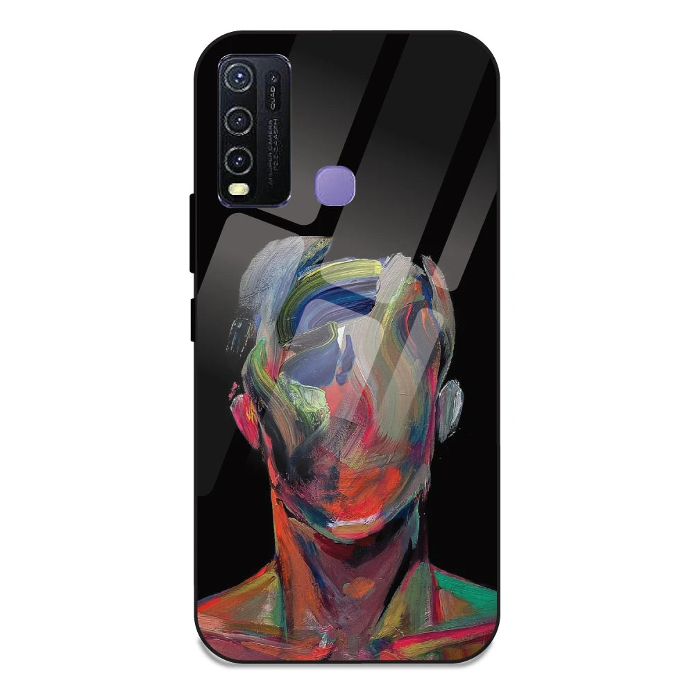 Face Oil Painting - Glass Case For Vivo Y30