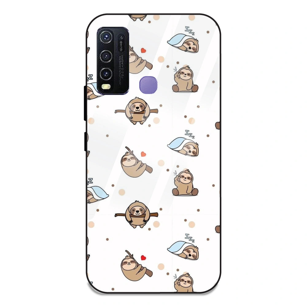 Sloths - Glass Case For Vivo Y30