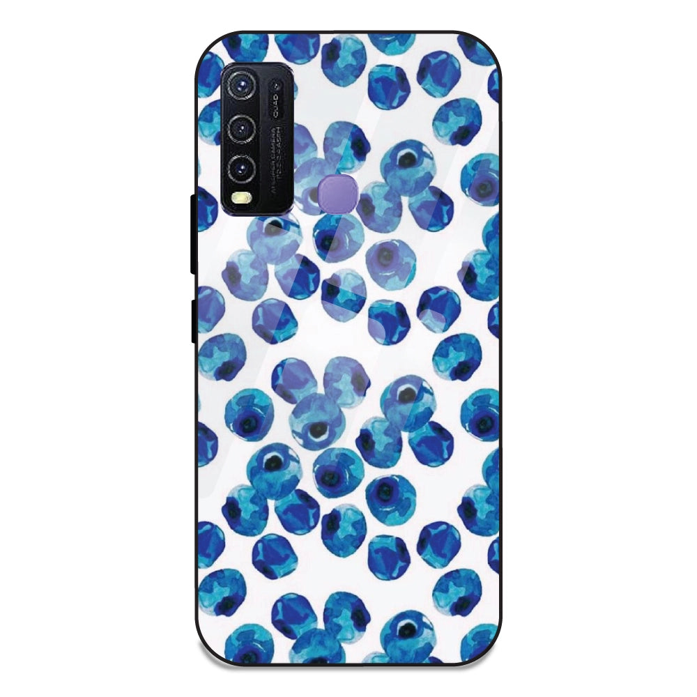 Blueberries - Glass Case For Vivo Y30