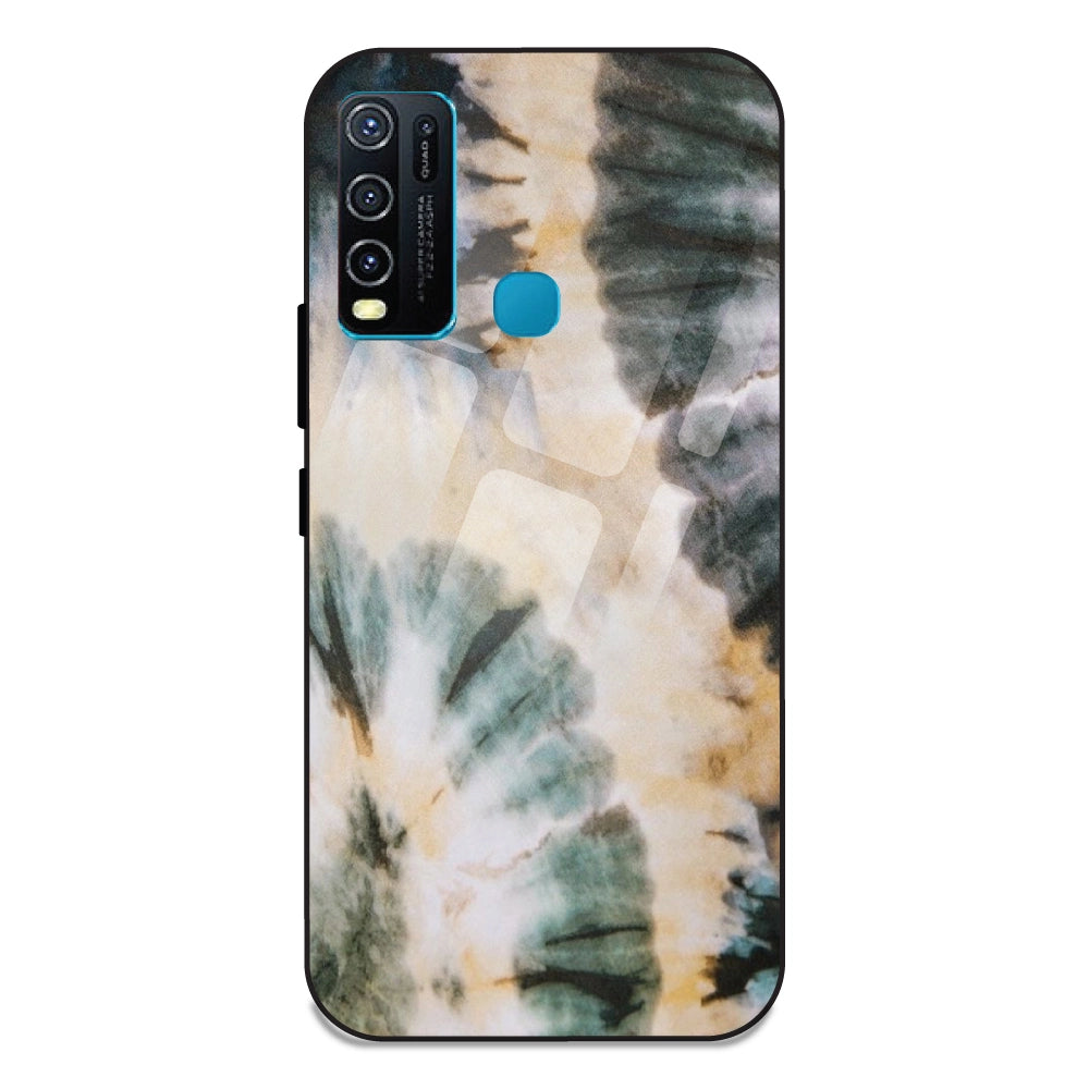 Black and Gold - Glass Case For Vivo Y50