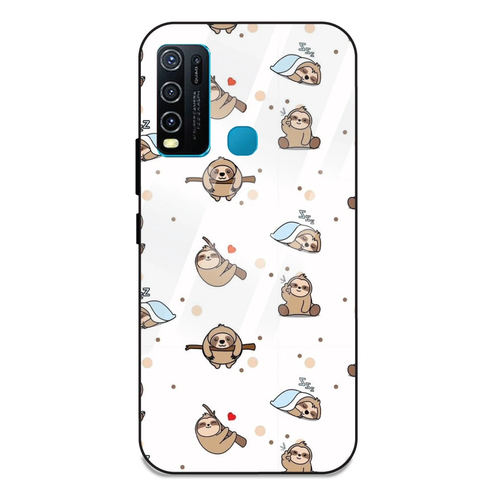Sloths - Glass Case For Vivo Y50