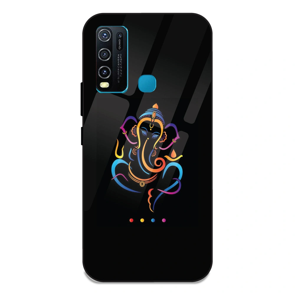 Lord Ganpati - Glass Case For Vivo Y50