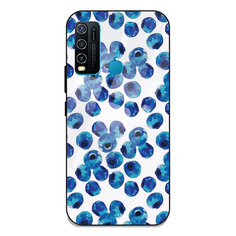 Blueberries - Glass Case For Vivo Y50
