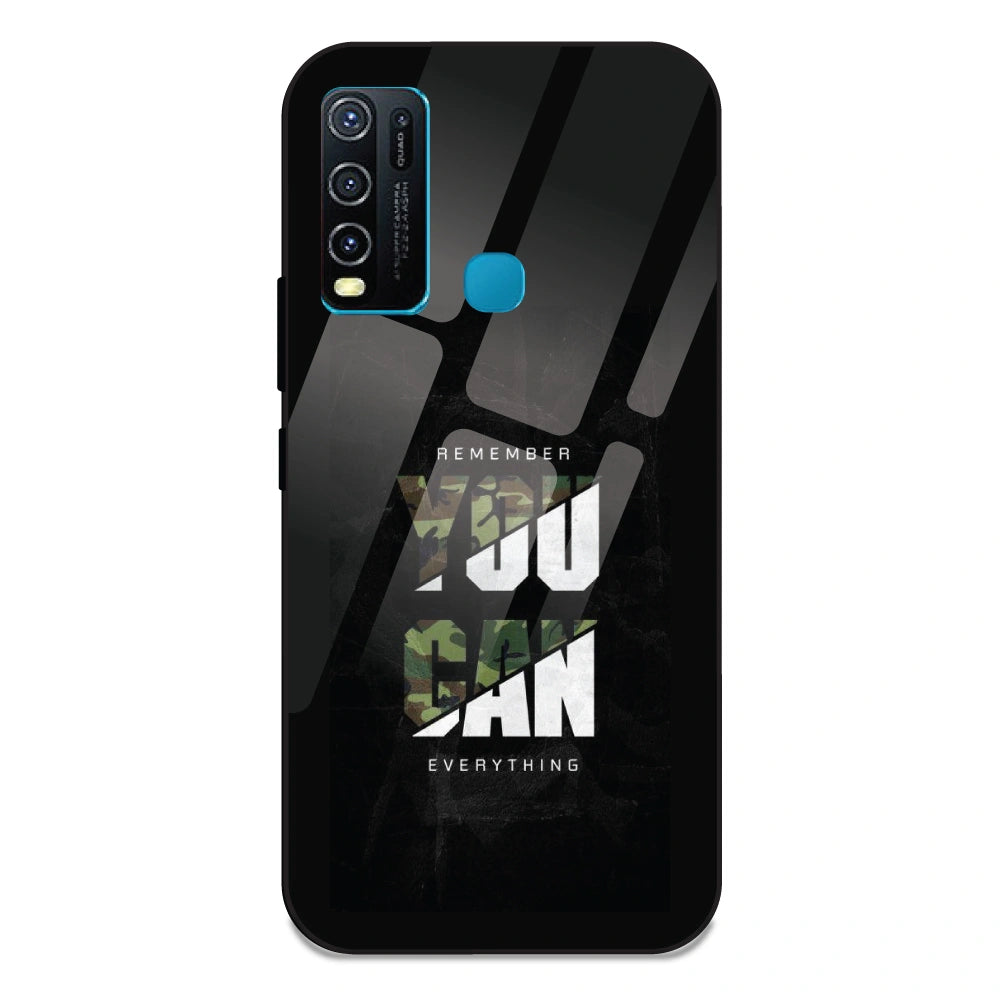 You Can Do Everything - Glass Case For Vivo Y50