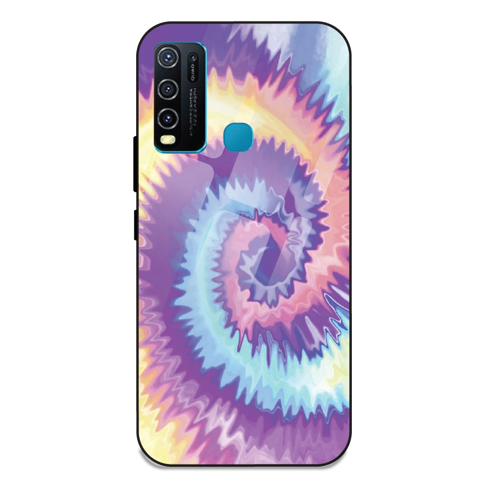 Unicorn Tie Dye - Glass Case For Vivo Y50