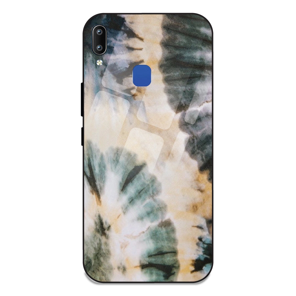 Black and Gold - Glass Case For Vivo Y91