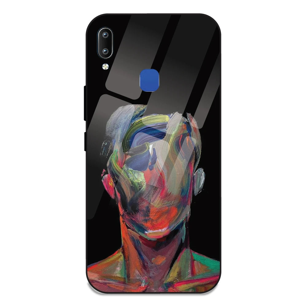Face Oil Painting - Glass Case For Vivo Y91