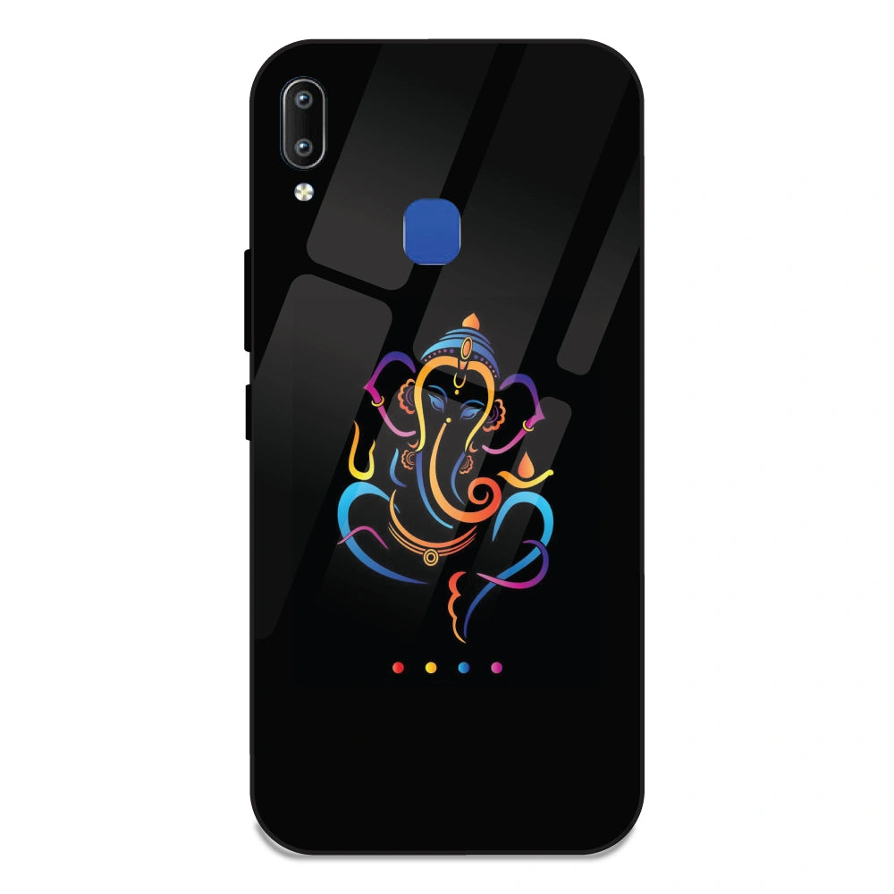 Lord Ganpati - Glass Case For Vivo Y91