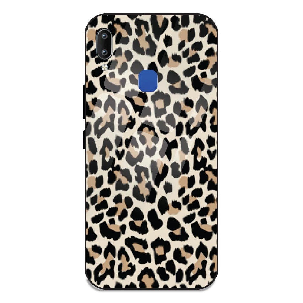 Leopard Print - Glass Case For Vivo Y93