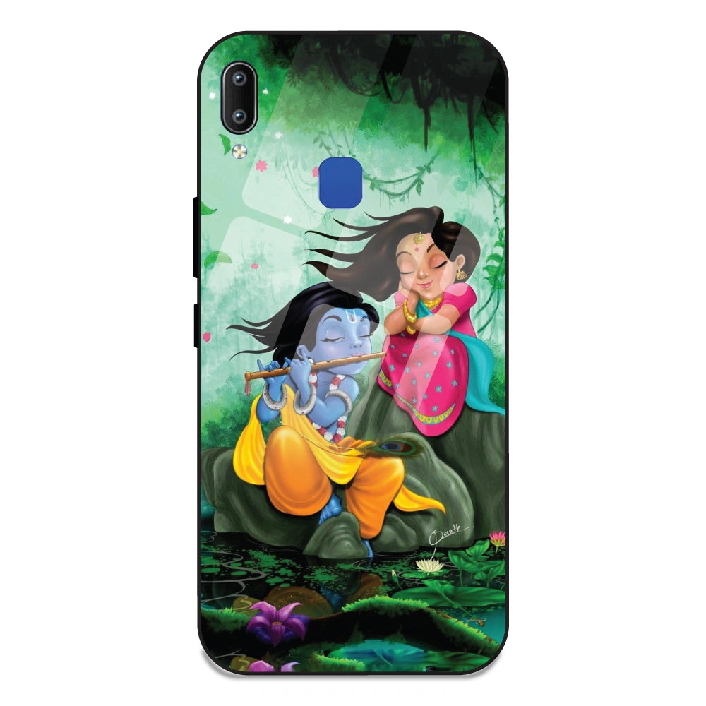 Radha Krishna - Glass Case For Vivo Y93