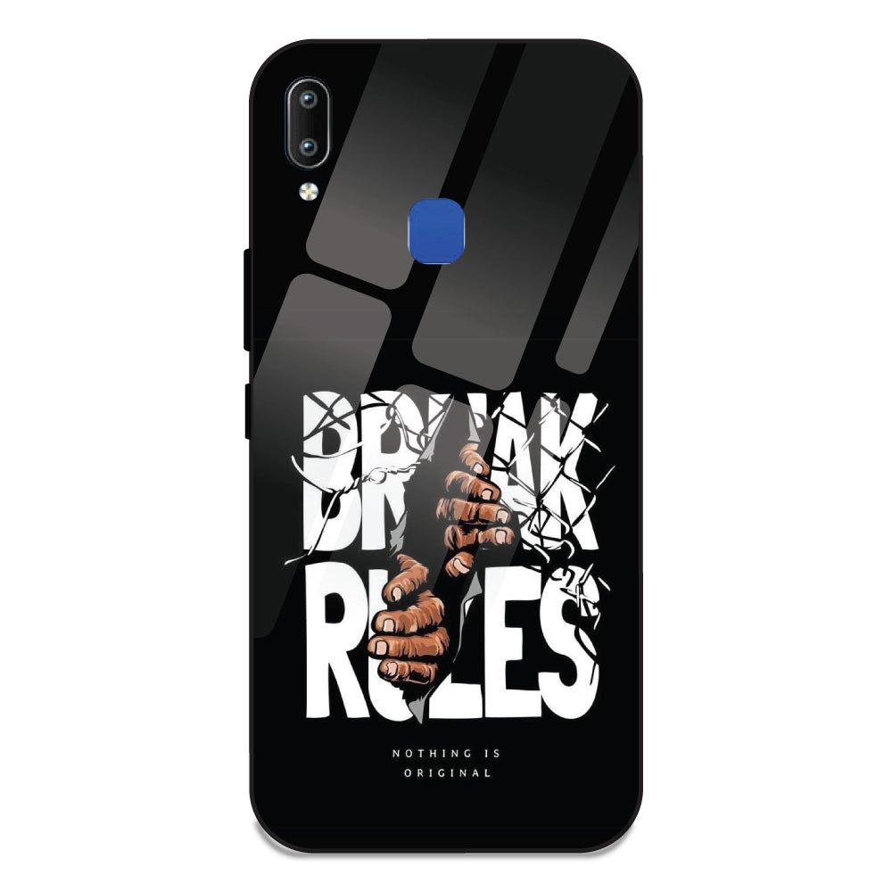 Break Rules - Glass Case For Vivo Y93