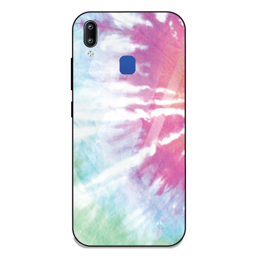 3 Color Tie Die - Glass Case For Vivo Y95