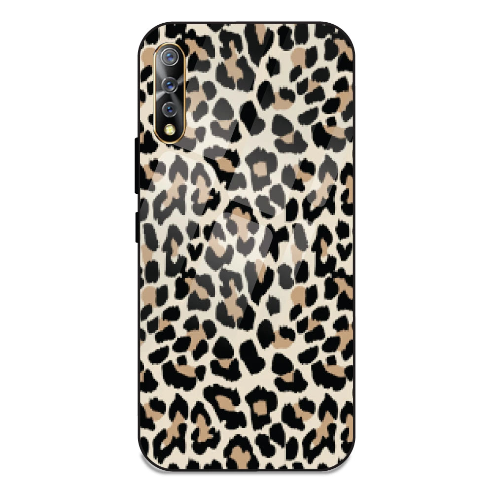 Leopard Print - Glass Case For Vivo Z1X