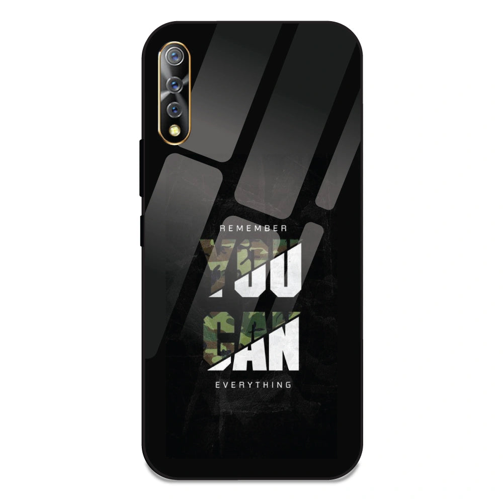 You Can Do Everything - Glass Case For Vivo Z1X